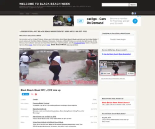 Blackbeachweek.us(Black Beach Week) Screenshot