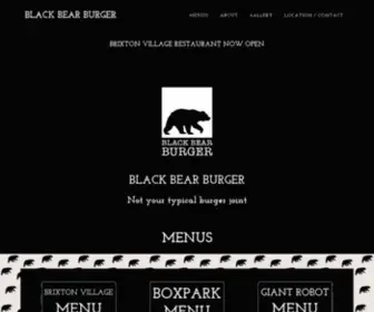 Blackbearburger.com(Black Bear Burger) Screenshot