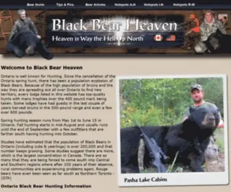 Blackbearheaven.com(Ontario Black Bear Hunting) Screenshot