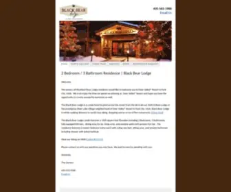 Blackbearlodgedeervalley.com(Black Bear Lodge by Owner) Screenshot