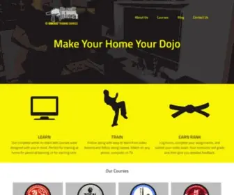 Blackbeltathome.com(Black Belt at Home Online Martial Arts University) Screenshot