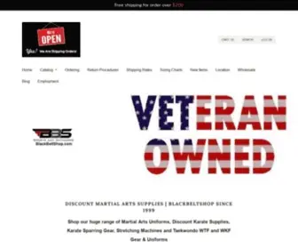 Blackbeltshop.us(Discount Martial Arts Supplies) Screenshot
