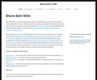 Blackbeltwiki.com(Black Belt Wiki) Screenshot