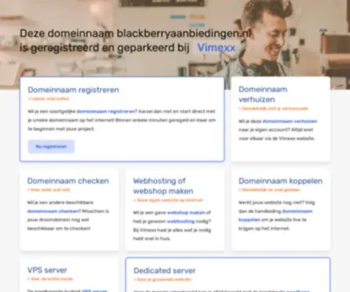 Blackberryaanbiedingen.nl(Deze domeinnaam) Screenshot