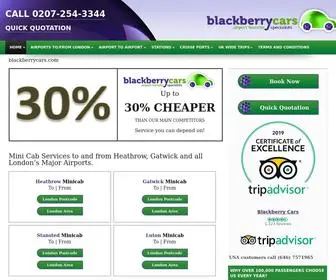 Blackberrycars.com(Mini Cab Heathrow London Gatwick) Screenshot