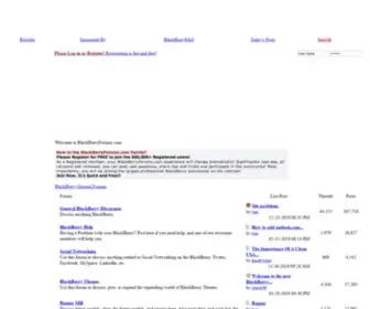 Blackberryforums.com(BlackBerry Support Community Forums) Screenshot