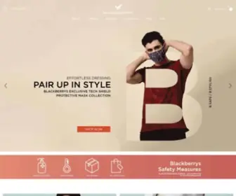 Blackberrys.com(Online Men's Clothes & Accessories Shop in India) Screenshot