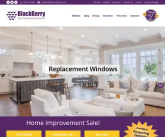Blackberrysystems.com(Residential and Commercial Replacement Windows) Screenshot