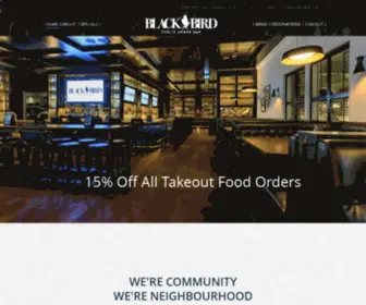 Blackbirdpub.com(Blackbird Public Urban Bar) Screenshot