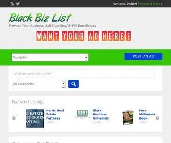 Blackbizlist.net(Promote Your Business) Screenshot