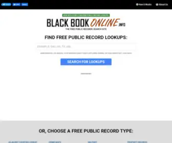Blackbookonline.info(Free Public Records Searches âï¸) Screenshot