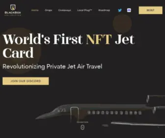 Blackboxcollective.io(Worlds First NFT Jet Card) Screenshot