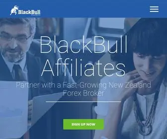 Blackbullaffiliates.com(BlackBull Affiliates) Screenshot