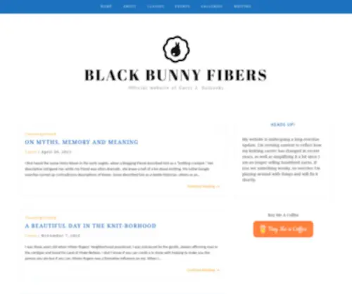 Blackbunnyfibers.com(Official website of Carol J) Screenshot