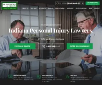 Blackburnandgreen.com(Indiana Personal Injury Attorneys) Screenshot