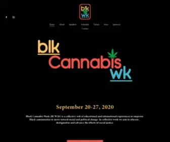 Blackcannabisweek.com(Black Cannabis Week) Screenshot