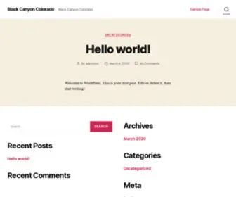 Blackcanyoncolorado.com(Black Canyon Colorado) Screenshot