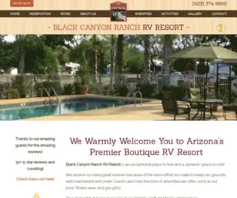 Blackcanyonranchrv.com(Black Canyon Ranch RV Resort) Screenshot