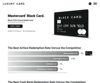 Blackcard.com(Luxury Card) Screenshot