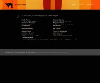 Blackcatpoems.com(Poems) Screenshot
