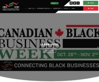 Blackchamber.ca(Canadian Black Chamber of Commerce) Screenshot