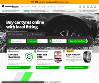 Blackcircles.com(Buy Tyres Online) Screenshot
