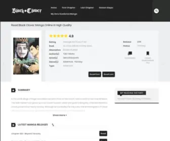 Blackcllover.com(Read Black Clover Manga Online In High Quality For Free) Screenshot