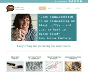 Blackcoffeecommunications.com.au(Copywriting Adelaide) Screenshot