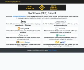 Blackcoinfaucet.com(Free BlackCoin (BLK)) Screenshot