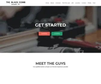 Blackcombbarbers.com(The black comb) Screenshot