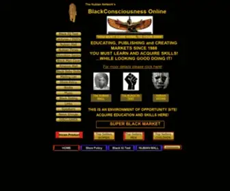 Blackconsciousness.com(The Nubian Network) Screenshot