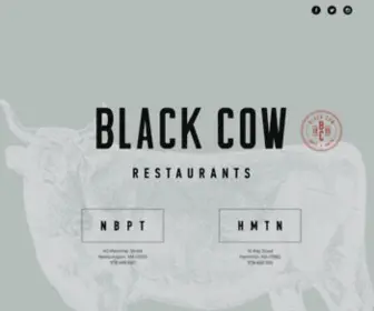 Blackcowrestaurants.com(Black Cow) Screenshot