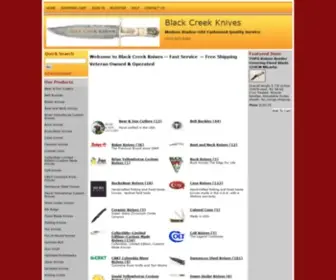 Blackcreekknives.com(Brand Name Knives at discount prices with 5 Star Customer Service) Screenshot