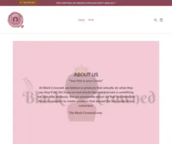 Blackcrownedcosmetic.com(Black Crowned LLC) Screenshot