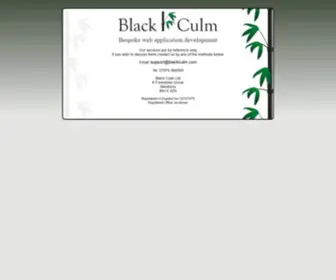 Blackculm.com(Business solutions from Black Culm) Screenshot