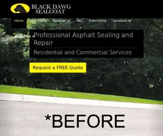 Blackdawgsealcoat.com(Residential & Commercial Sealcoating Services) Screenshot