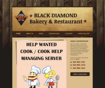 Blackdiamondbakery.com(Black Diamond Bakery Website) Screenshot