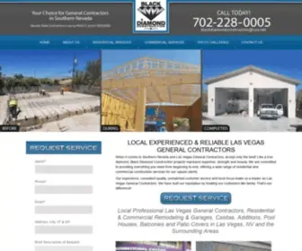 Blackdiamondconstruction.biz(Trust the Las Vegas general contractors at Black Diamond Construction) Screenshot