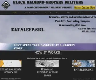 Blackdiamondgrocery.com(Park City Grocery) Screenshot