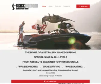 Blackdiamondwakeboarding.com.au(Black Diamond Wakeboarding School) Screenshot