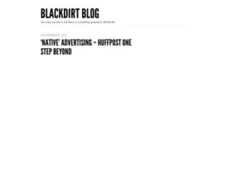 Blackdirt.net(Blackdirt Blog) Screenshot