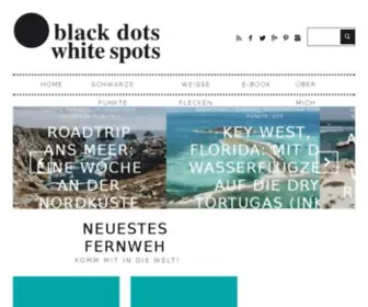 Blackdotswhitespots.com(Reiseblog für Nah) Screenshot
