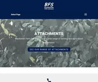 Blackdownfarmservices.co.uk(Blackdown Farm Services farming attachments and machinery) Screenshot