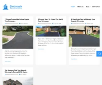 Blackeagleconstructions.com.au(Blogs on Construction Industry) Screenshot