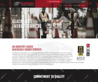 Blackeagleenergyservices.com(Industrial Fabrication Services) Screenshot