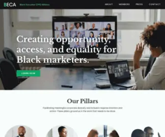 Blackexec.com(The Black Executive CMO Alliance) Screenshot