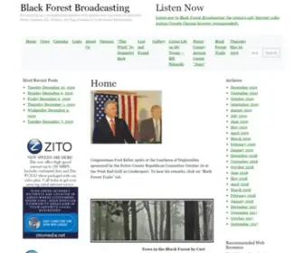 Blackforestbroadcasting.com(Broadcasting 24/7 and publishing weekdays with updated news and events for and about Potter) Screenshot