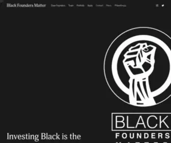 Blackfoundersmatter.org(Black Founders Matter) Screenshot