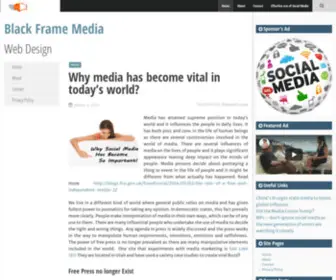 Blackframemedia.com(Web Design) Screenshot