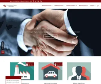 Blackfriarsgroup.com(Blackfriars Insurance Brokers) Screenshot
